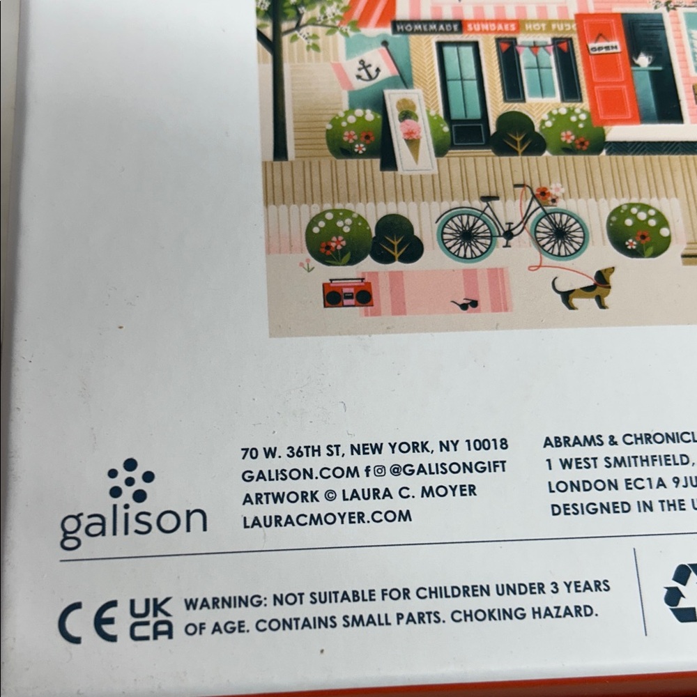 Galison Coastal Village 500 Piece Puzzle - Multicolor - Picture 4 of 4